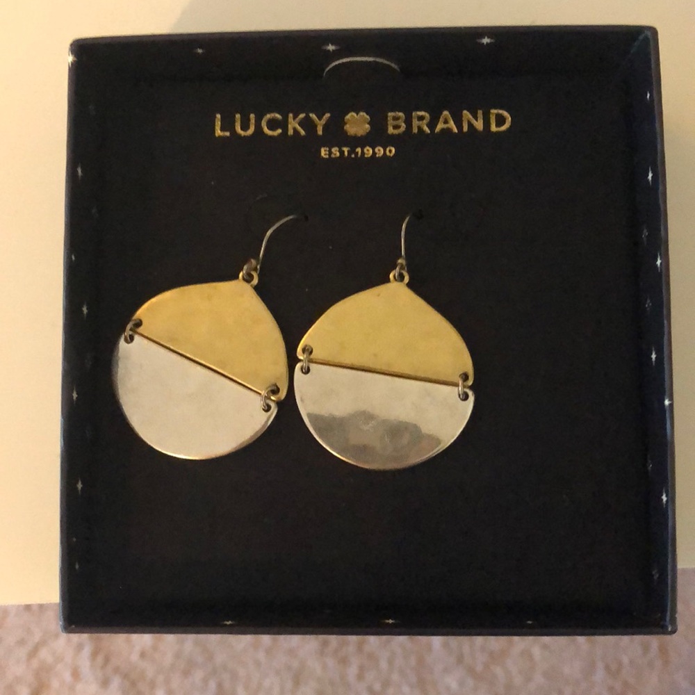 LUCKY BRAND gold and silver EARRINGS